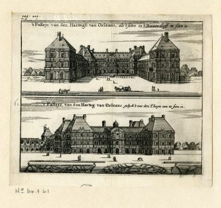 Antique Print-SAINT CLOUD-CHATEAU-DUKE-ORLEANS-PARIS-CASTLE-Meurs-1666