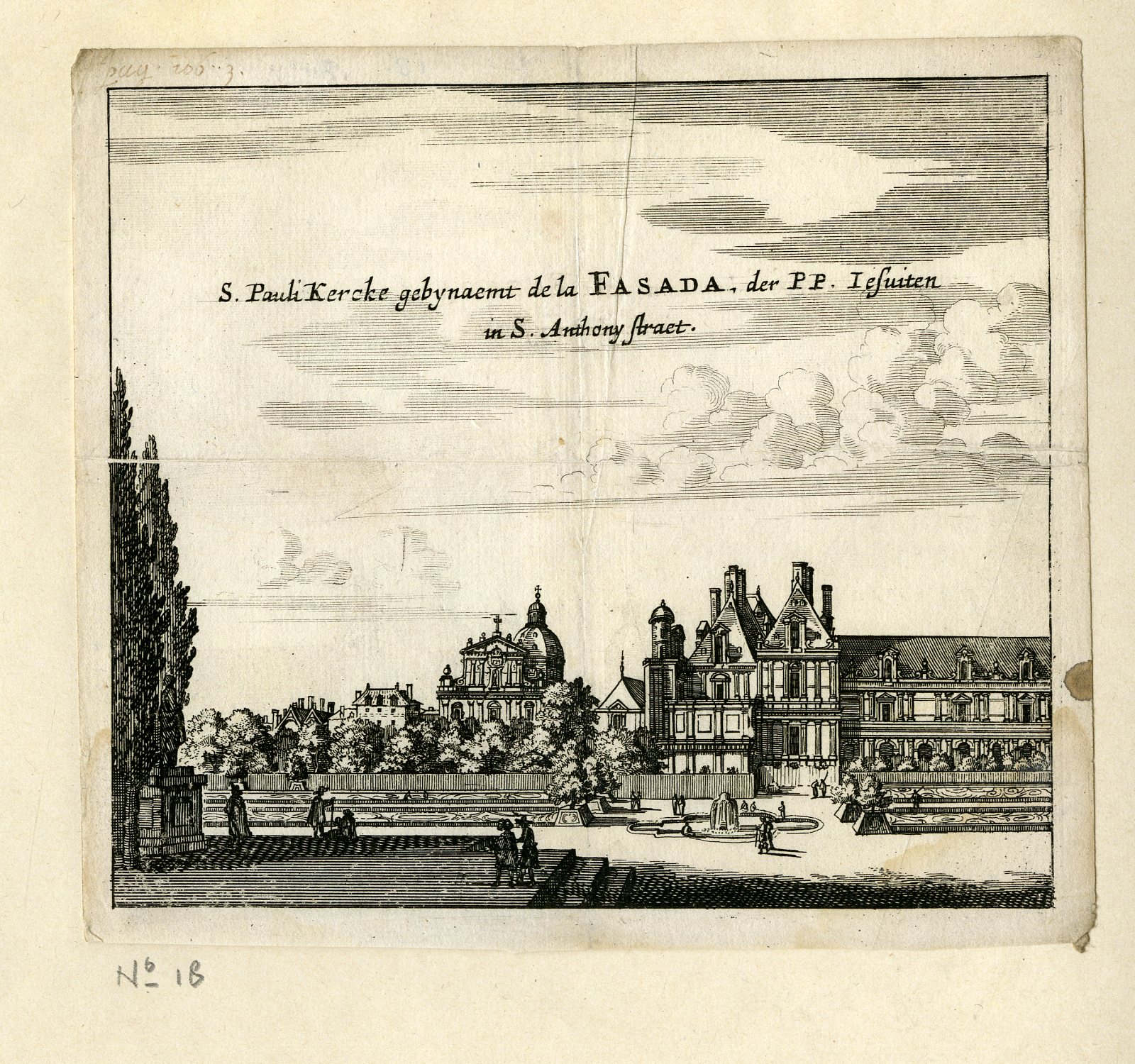 Pco 11361 416x390 Rare Antique Print-EGLISE SAINT PAUL SAINT LOUIS-PARIS-CHURCH-Meurs-1666