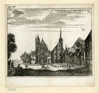 Antique Print-SAINT ETIENNE DU MONT-GENEVIEVE-PARIS-CHURCH-EGLISE-Meurs-1666