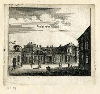 Rare Antique Print-HOUSE OF VRILLIERE-MAISON-Meurs-1666