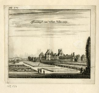 Rare Antique Print-CASTLE-CHATEAU DE VILLEROY-Meurs-1666