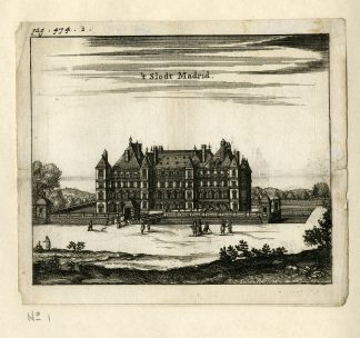 Rare Antique Print-CASTLE OF MADRID-CHATEAU-NEUILLY-Meurs-1666