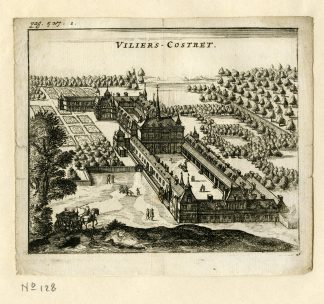 Rare Antique Print-CASTLE OF VILLERS COTTERETS-AISNE-Meurs-1666