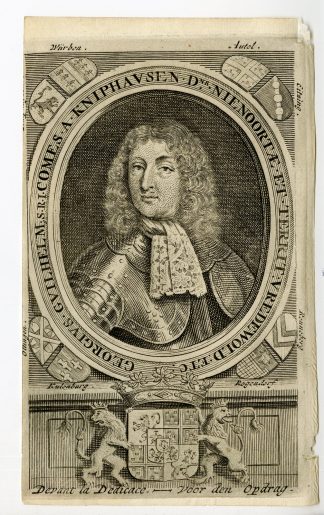 Rare Antique Print-COUNT GEORG VON INN UND KNIPHAUSEN-Argensola-1706