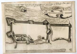 Rare Antique Print-GAMALAMA-FORTRESS-VOC-TERNATE-INDONESIA-Argensola-1706