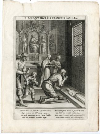 Antique Master Print-SAINT MARQUARD-BISHOP OF HILDESHEIM-Kager-Sadeler-1615