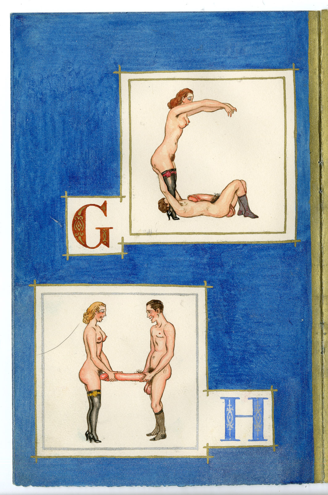 Pco 19278 416x627 Complete set of Drawings-EROTIC ABC-ALPHABET-CARTOON-Anonymous-1940 - Image 5