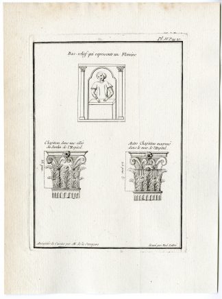 Antique Print-SAINTES-BAS RELIEF-ROMAN ANTIQUITIES-Sauvagere-Lattre-1770