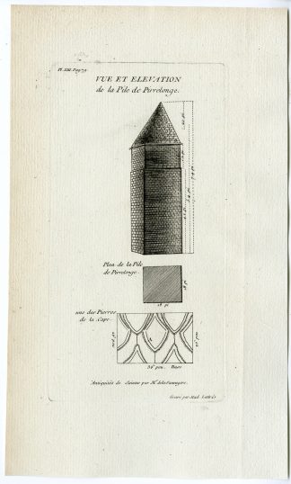 Antique Print-TOUR DE PIRELONGE-SAINT ROMAIN DE BENET-Sauvagere-Lattre-1770