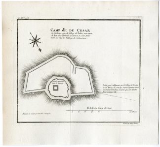 Antique Print-CAMP DIT DE CESAR-TOULON-SAINTONGE-Sauvagere-Lattre-1770