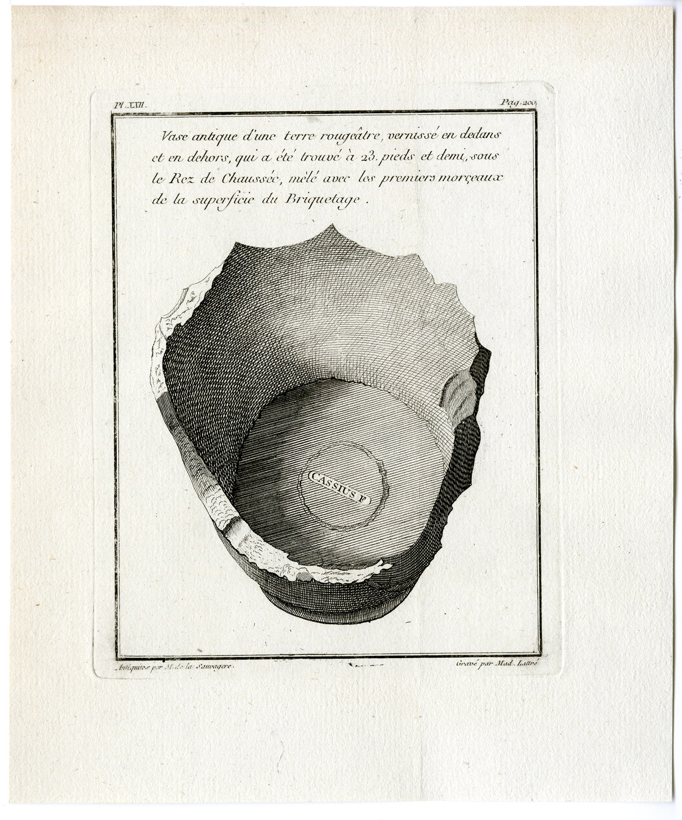 , 4 Antique Prints-MARSAL-BRIQUETAGE-CERAMICS-Sauvagere-Lattre-1770, Pictura Antique Prints