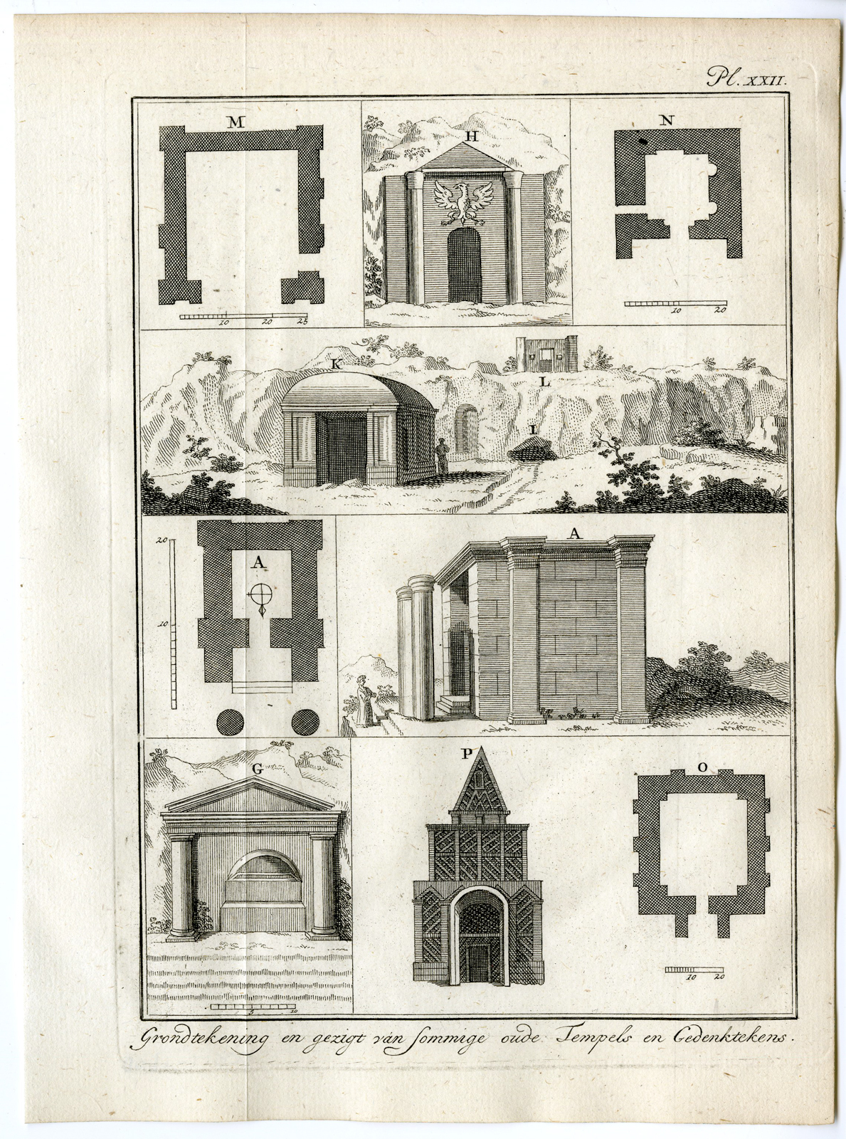 Pcom 1600a 416x560 Antique Print-SYRIA-TEMPLE-MEMORIAL-MONUMENT-MIDDLE EAST-Pococke-1776