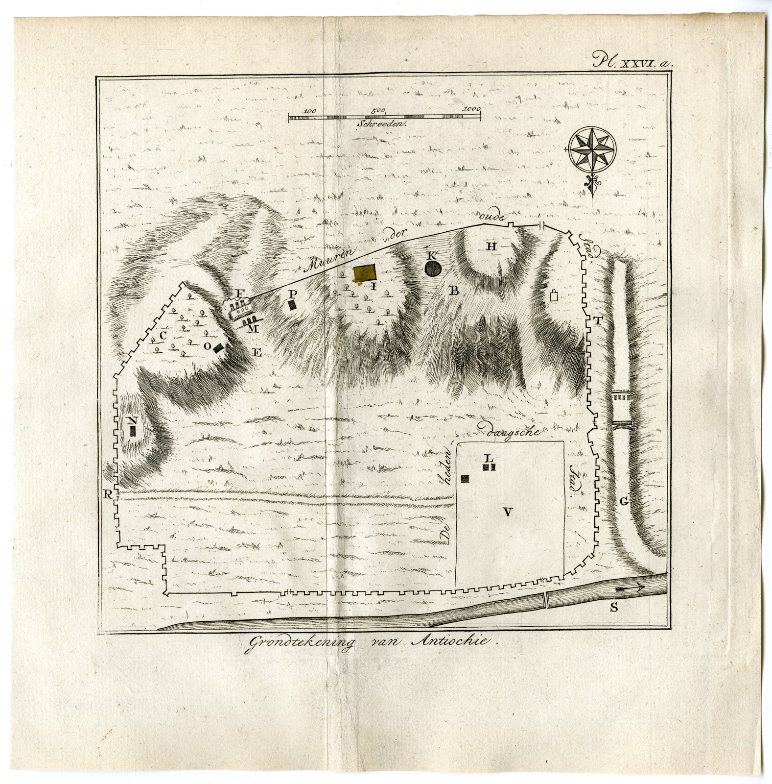 Pcom 1607a 416x422 2 Antique Prints-SYRIA-TURKEY-ANTIOCH ON THE ORONTES-AQUEDUCT-Pococke-1776