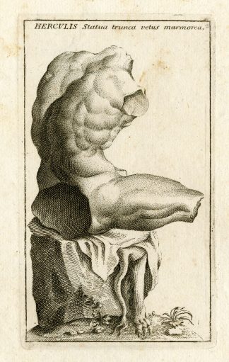 Antique Print-HERCULES-STATUE-GRECO ROMAN MYTHOLOGY-PL. 2-Bartoli-Anonymous-1782