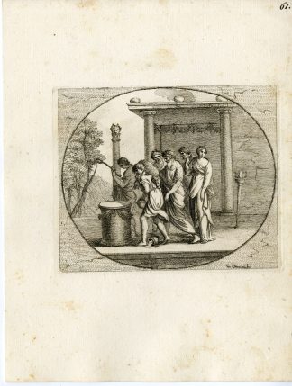 Antique Print-OFFERING-SHEEP-GRECO ROMAN MYTHOLOGY-PL. 61-Bartoli-Anonymous-1782