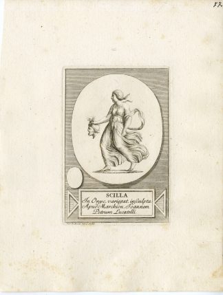 Antique Print-SCYLLA-SCILLA-GRECO ROMAN MYTHOLOGY-PL. 77-Bartoli-de Rossi-1782
