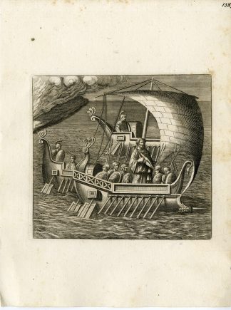 Antique Print-SHIP-SOLDIERS-GRECO ROMAN MYTHOLOGY-PL. 138-Bartoli-Anonymous-1782