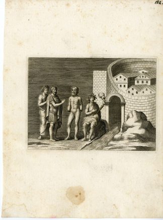 Antique Print-MEDUSA-SNAKE-GRECO ROMAN MYTHOLOGY-PL. 152-Bartoli-Anonymous-1782