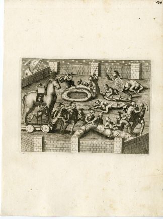 Antique Print-TROJAN HORSE-GRECO ROMAN MYTHOLOGY-PL. 149-Bartoli-anonymous-1782