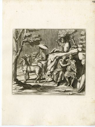 Antique Print-RAIN-SHELTER-GRECO ROMAN MYTHOLOGY-PL. 137-Bartoli-anonymous-1782