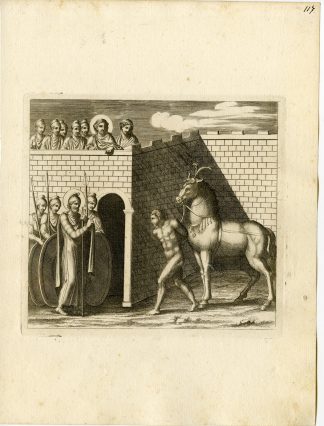 Antique Print-HORSE-NAKED MAN-GRECO ROMAN MYTHOLOGY-P 117-Bartoli-anonymous-1782