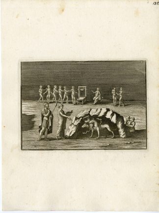 Antique Print-CERBERUS-DOG-GRECO ROMAN MYTHOLOGY-PL. 139-Bartoli-anonymous-1782