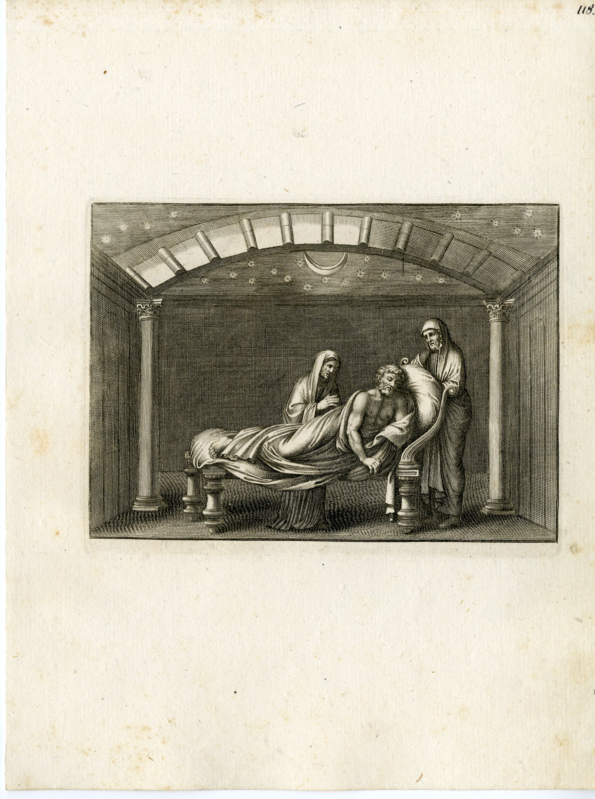 , Antique Print-GRECO ROMAN MYTHOLOGY-PL. 118-Bartoli-anonymous-1782, Pictura Antique Prints