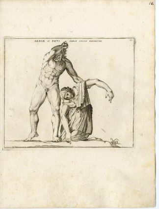 Antique Print-ARRIUS-PAETI-GRECO ROMAN MYTHOLOGY-PL. 10-Bartoli-anonymous-1782