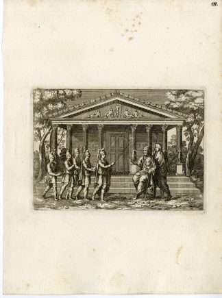 Antique Print-TEMPLE-GRECO ROMAN MYTHOLOGY-PL. 111-Bartoli-anonymous-1782