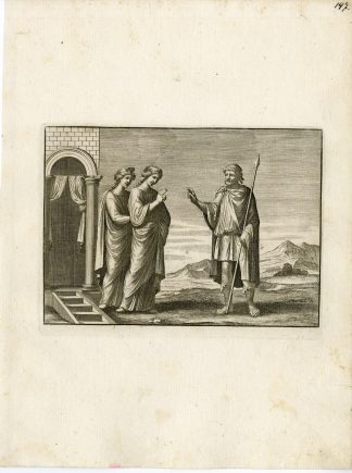 Antique Print-TEMPLE-GRECO ROMAN MYTHOLOGY-PL. 147-Bartoli-anonymous-1782