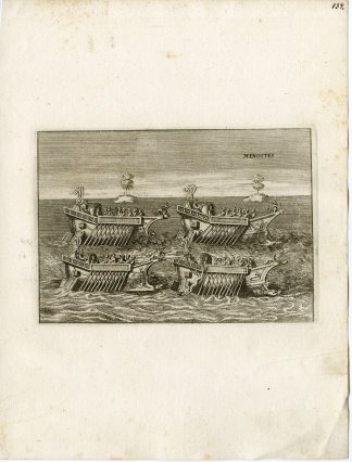 Antique Print-GALLEY-SHIP-GRECO ROMAN MYTHOLOGY-PL. 134-Bartoli-anonymous-1782