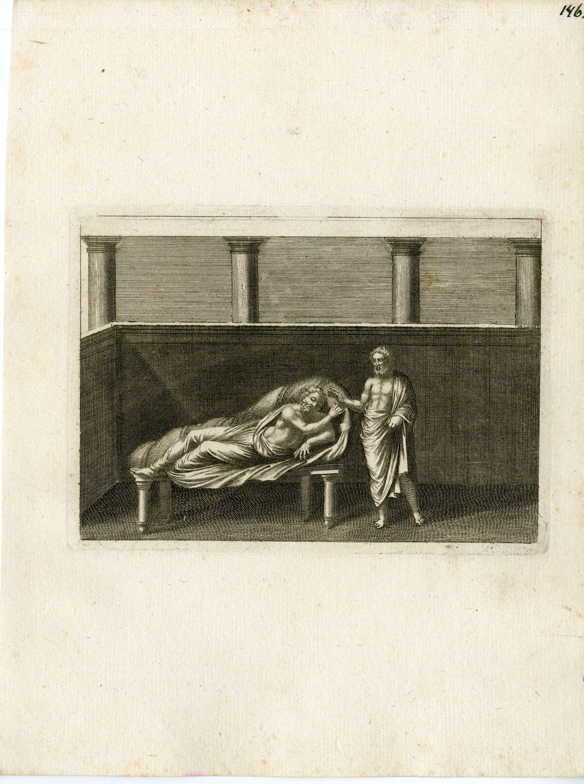 , Antique Print-GRECO ROMAN MYTHOLOGY-PL. 146-Bartoli-anonymous-1782, Pictura Antique Prints