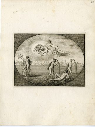 Antique Print-SWAN-CHARIOT-GRECO ROMAN MYTHOLOGY-PL. 74-Bartoli-anonymous-1782