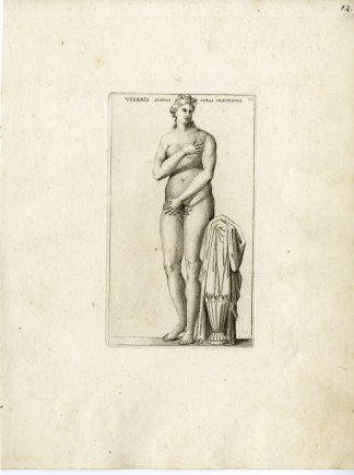 Antique Print-VENERIS-VENUS-GRECO ROMAN MYTHOLOGY-PL. 12-Bartoli-anonymous-1782