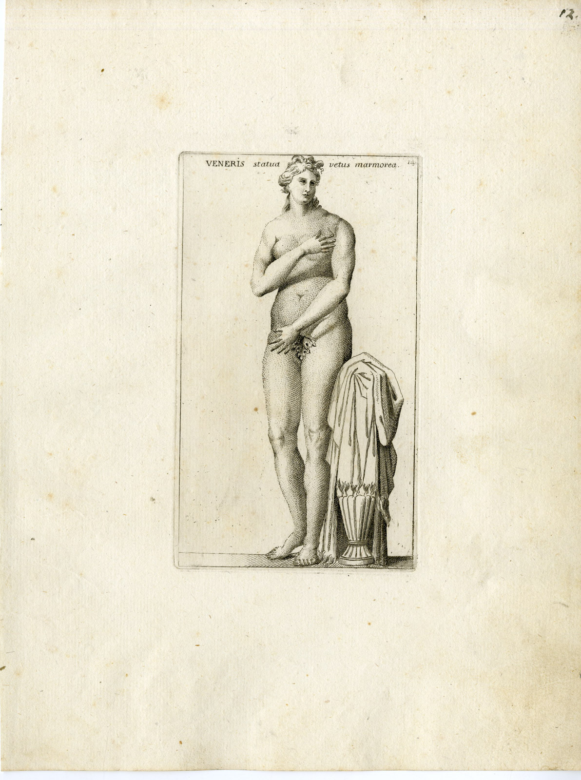 , Antique Print-VENERIS-VENUS-GRECO ROMAN MYTHOLOGY-PL. 12-Bartoli-anonymous-1782, Pictura Antique Prints