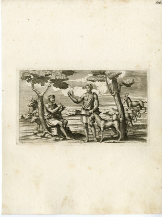 Antique Print-FLUTE-SHEPHERD-GRECO ROMAN MYTHOLOGY-PL 106-Bartoli-anonymous-1782
