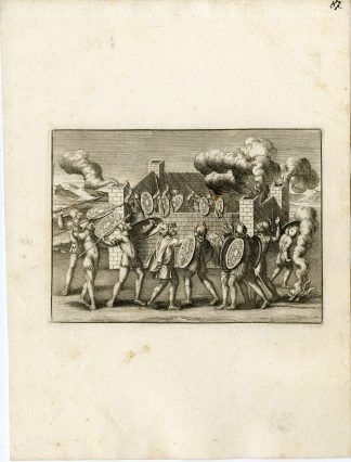 Antique Print-BATTLE-SOLDIER-GRECO ROMAN MYTHOLOGY-PL. 87-Bartoli-anonymous-1782