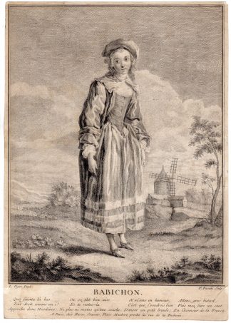Antique Print-BABICHON-NICODEME-ACTOR-OPERA COMIQUE-Basan-Vigee-c.1750