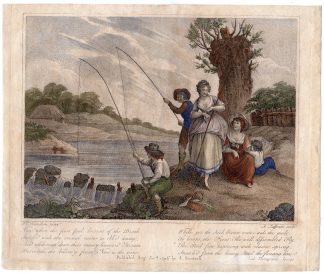 Antique Print-BOYS-GIRLS-FISHING-TROUT-LANDSCAPE-Zaffonato-Hamilton-1796
