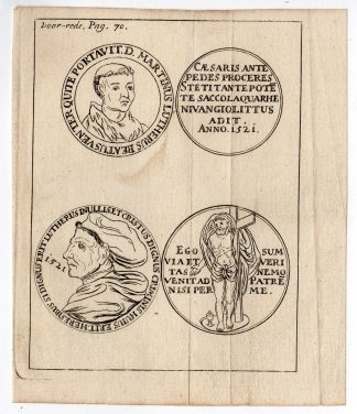 Antique Print-MARTIN LUTHER-WORMS-MEDALS-Anonymous-ca. 1750