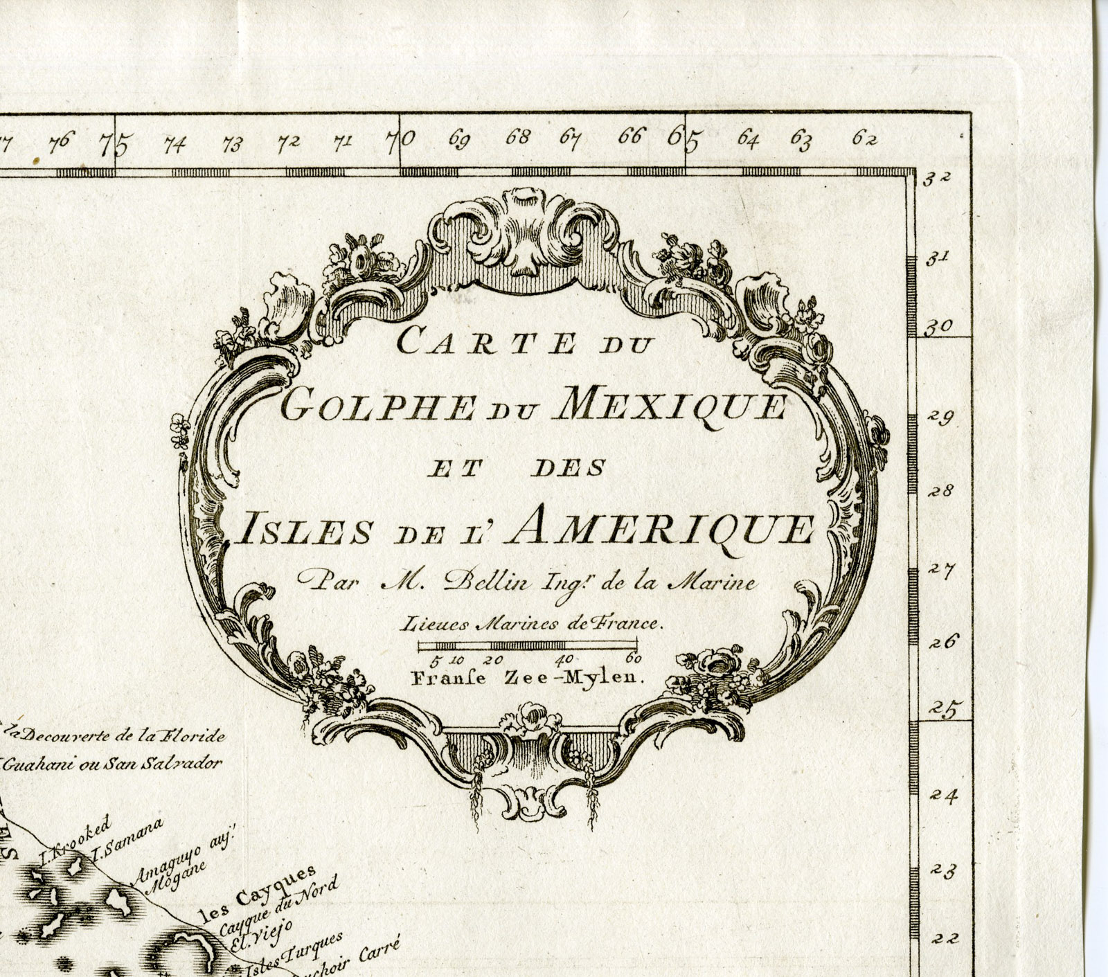 Pco 20906 416x367 Antique Print-WEST INDIES-GULF OF MEXICO-CARIBBEAN-Prevost-Bellin-1777 - Image 2