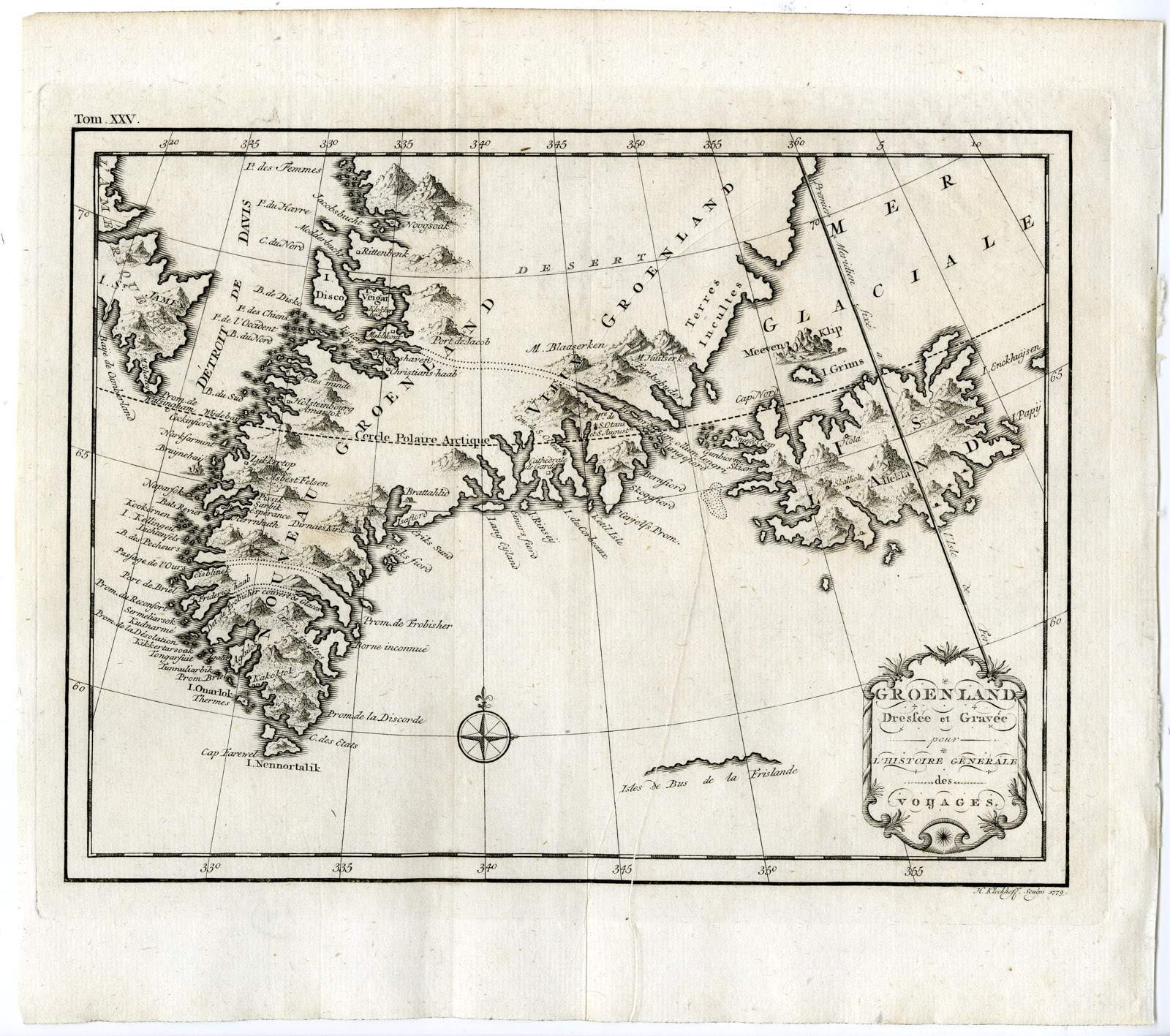 , Antique Print-GREENLAND-GROENLAND-ICELAND-Prevost-Bellin-1777, Pictura Antique Prints