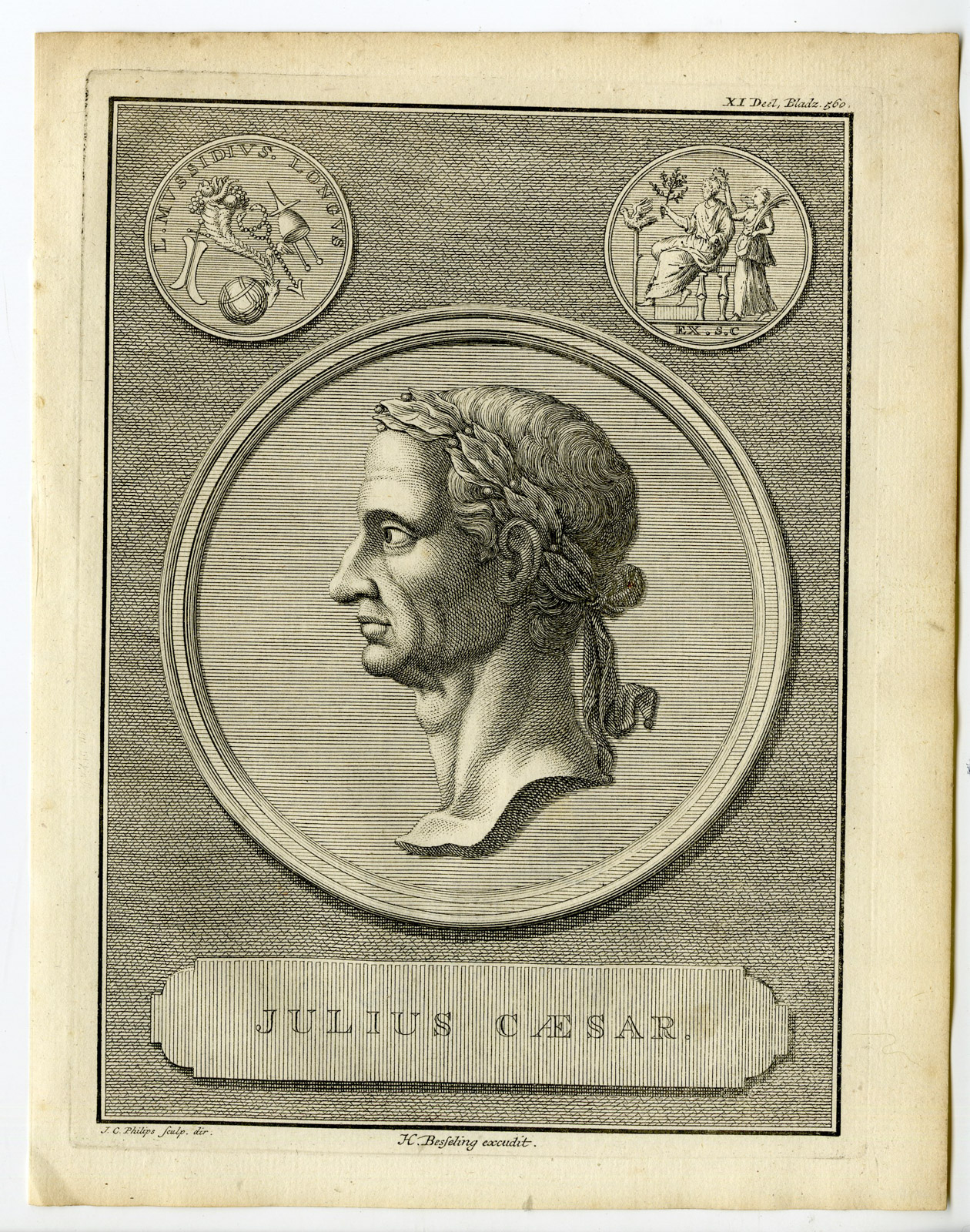 , Antique Prints-Maps-CLASSICAL ANTIQUITY-Westerbaen-Besseling-1735-catalogue 2, Pictura Antique Prints