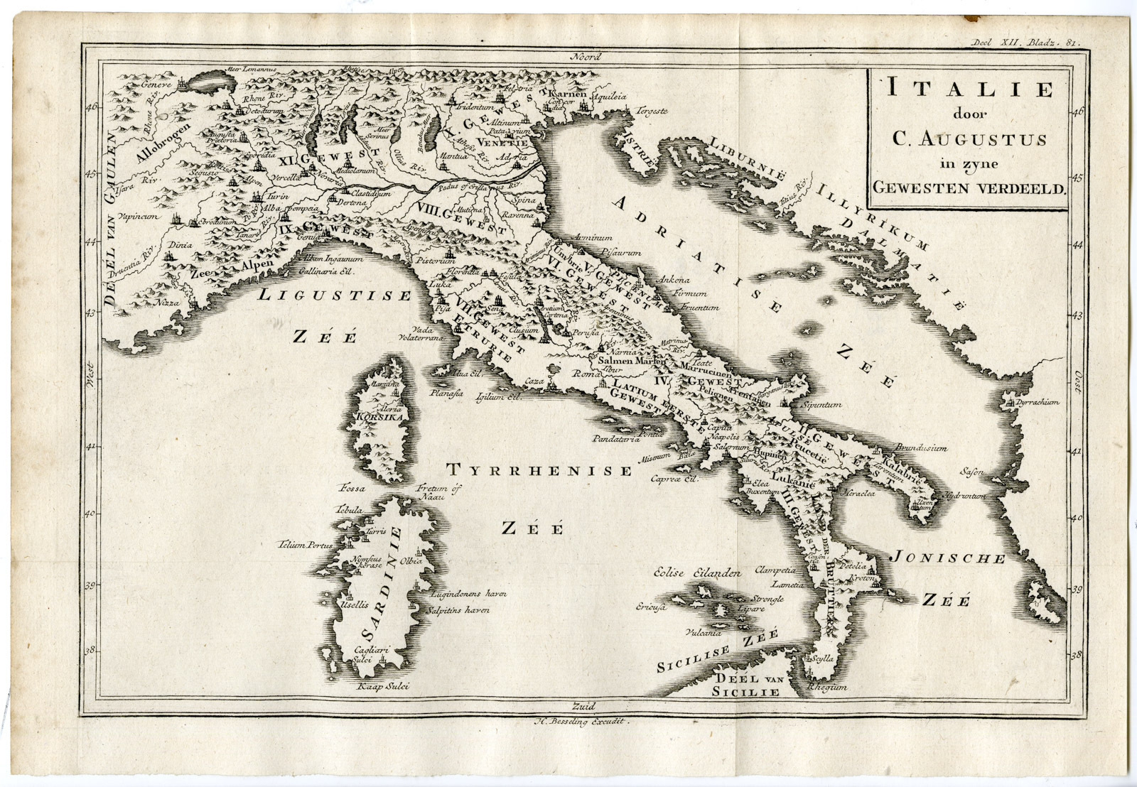, Antique Prints-Maps-CLASSICAL ANTIQUITY-Westerbaen-Besseling-1735-catalogue 2, Pictura Antique Prints