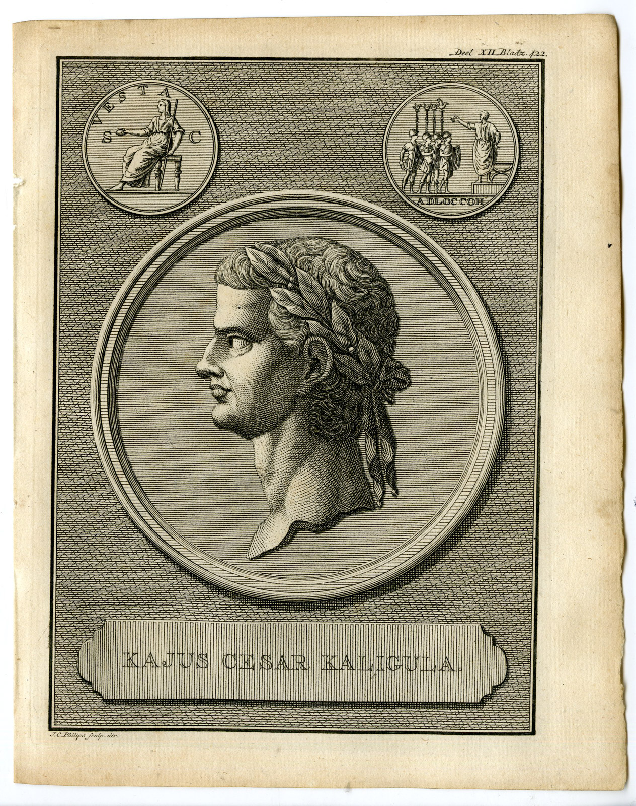 , Antique Prints-Maps-CLASSICAL ANTIQUITY-Westerbaen-Besseling-1735-catalogue 2, Pictura Antique Prints