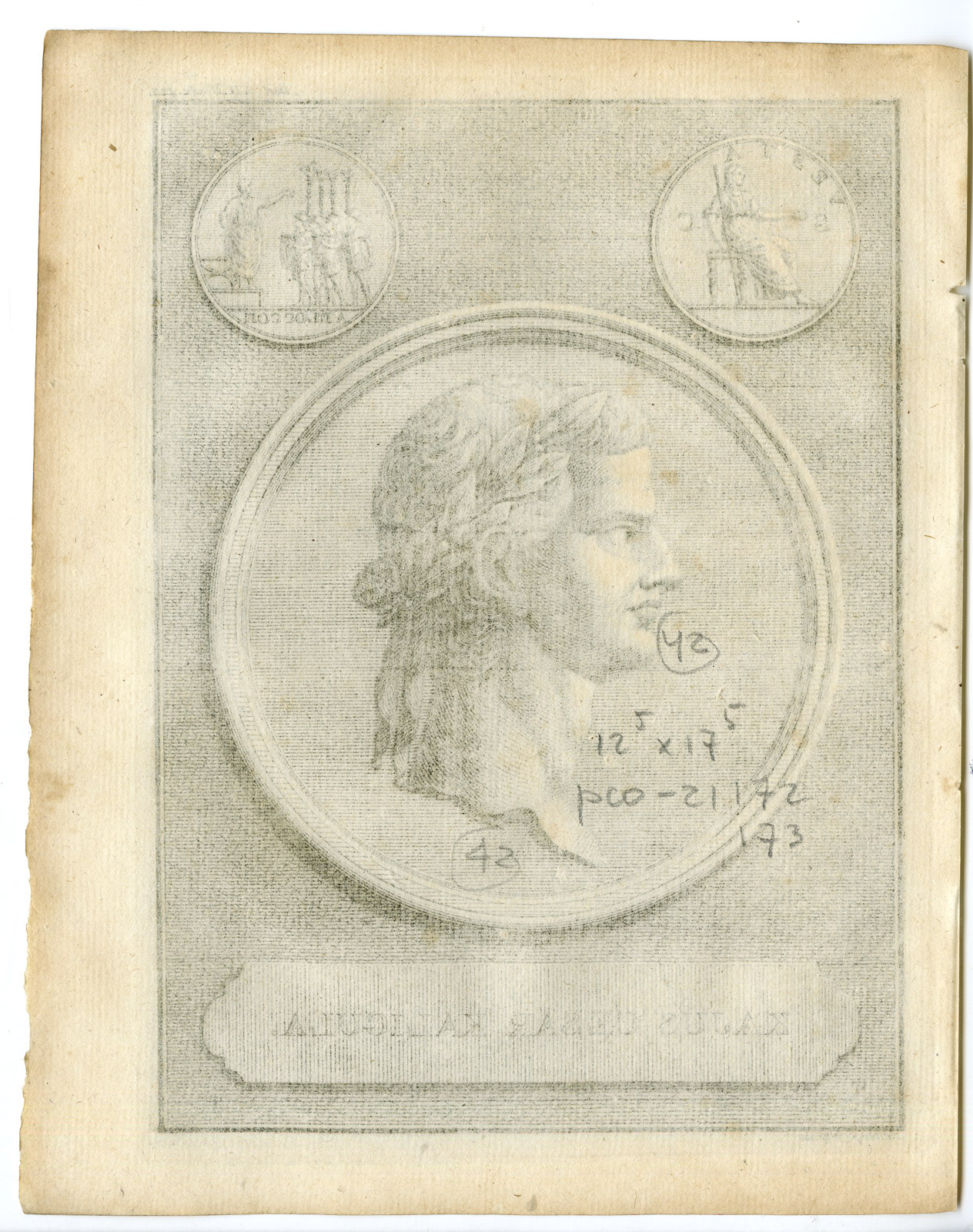 , Antique Prints-Maps-CLASSICAL ANTIQUITY-Westerbaen-Besseling-1735-catalogue 2, Pictura Antique Prints