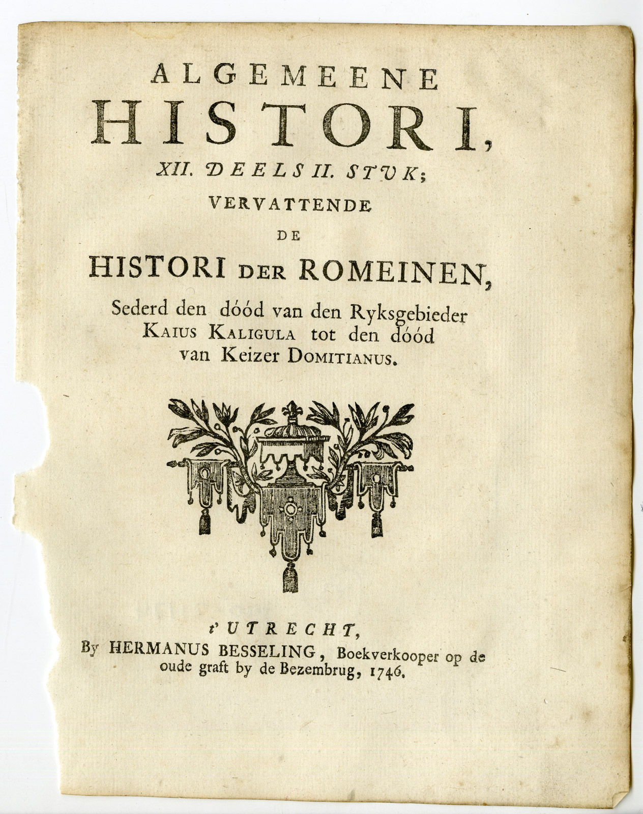 , Antique Prints-Maps-CLASSICAL ANTIQUITY-Westerbaen-Besseling-1735-catalogue 2, Pictura Antique Prints