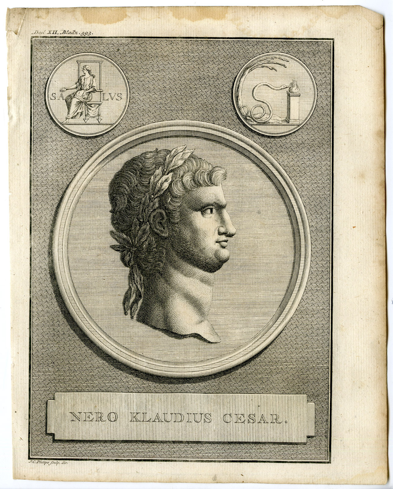 , Antique Prints-Maps-CLASSICAL ANTIQUITY-Westerbaen-Besseling-1735-catalogue 2, Pictura Antique Prints
