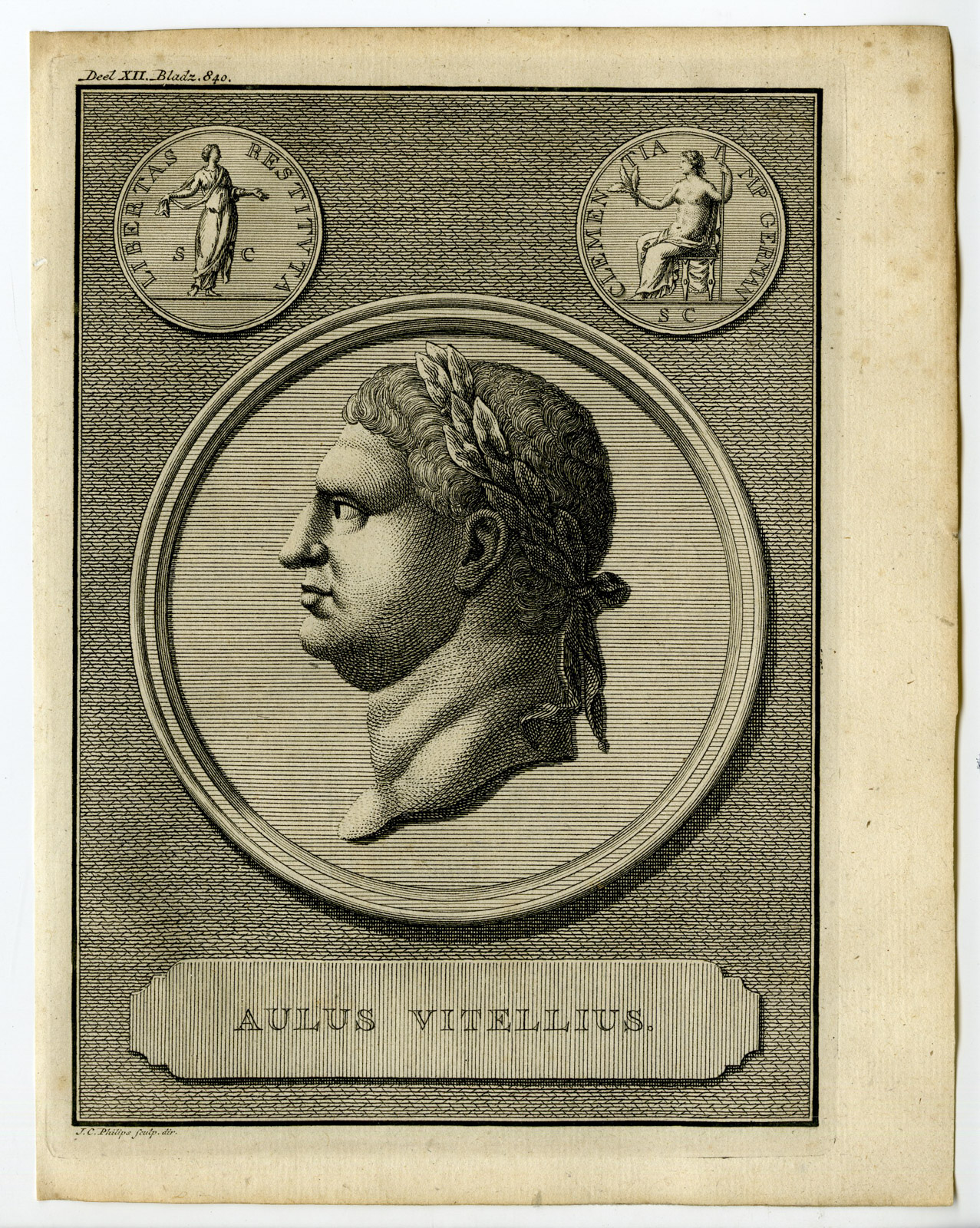 , Antique Prints-Maps-CLASSICAL ANTIQUITY-Westerbaen-Besseling-1735-catalogue 2, Pictura Antique Prints