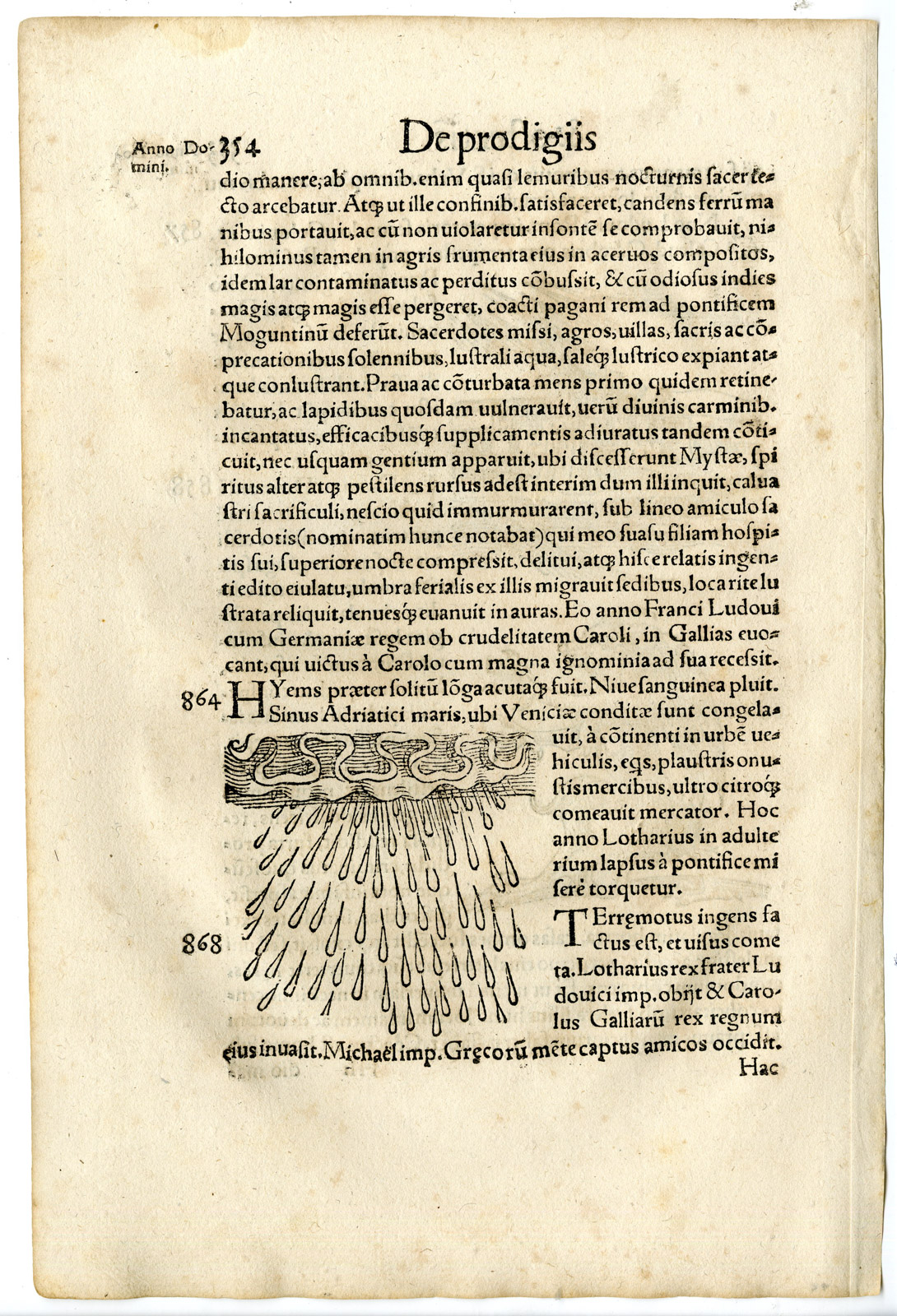 Pco 21248 1 416x611 Rare Antique Print-DISASTER-STORM-BLOOD RAIN-DEMON-Lycosthenes-1557 - Image 2